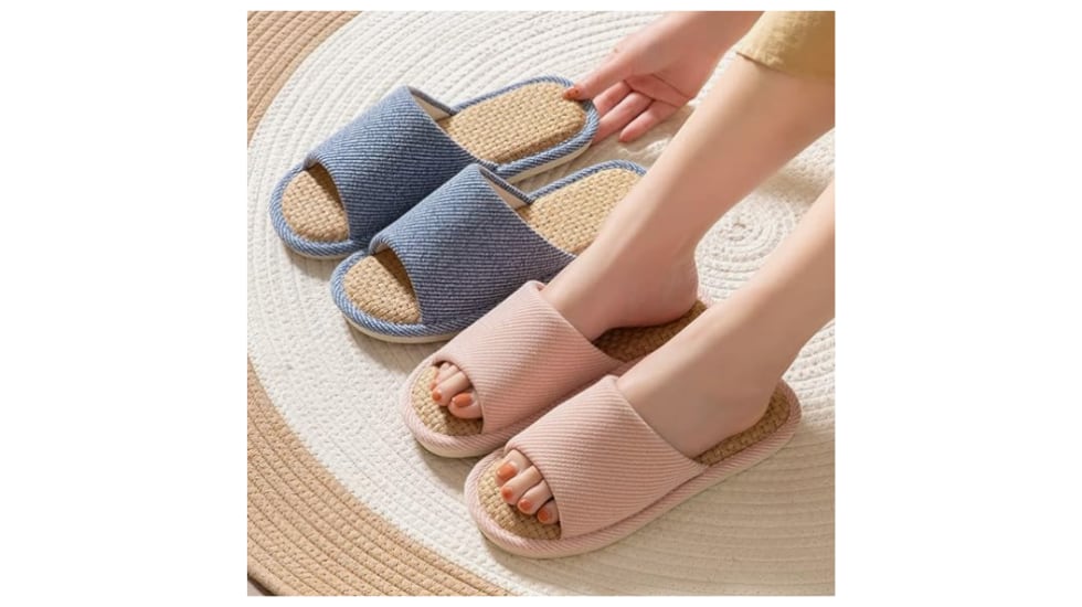 Zapatillas de lino cómodas y frescas.