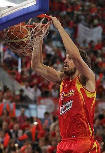 Gasol es la máxima estrella del equipo español, aunque el resto de jugadores forman un gran bloque.