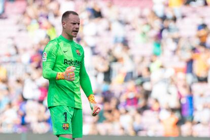 Ter Stegen, en el último partido el Barcelona en el Camp Nou