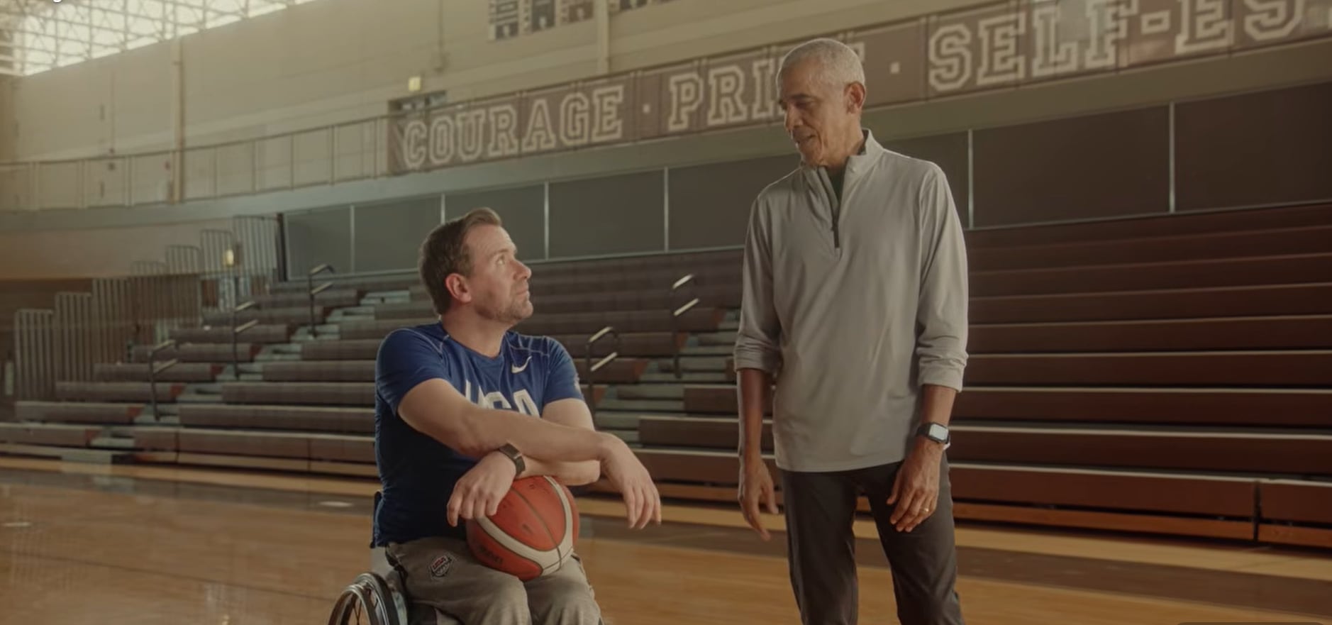 Imagen del video de apoyo de Barack Obama a Josh Tureck como candidato al Senado por Iowa.