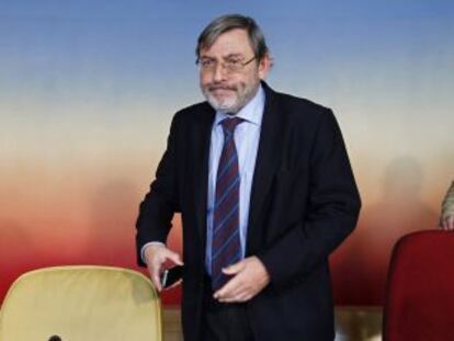 Lissavetzky, durante la presentación de las conclusiones de la comisión de investigación de la tragedia del Madrid Arena. 