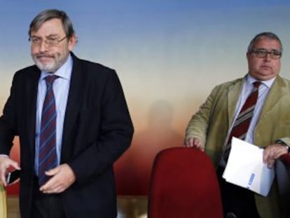 Lissavetzky, durante la presentación de las conclusiones de la comisión de investigación de la tragedia del Madrid Arena. 