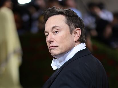 Elon Musk en la Gala MET, el pasado 2 de mayo, en Nueva York.