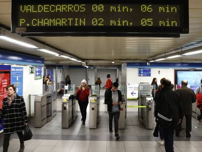 Estación de Pacífico de la Línea 1 del Metro de Madrid.