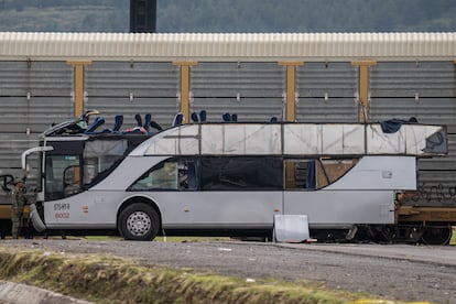 Parte delantera del autobús.