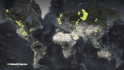 Oil and gas producing areas that MethaneSat will monitor.