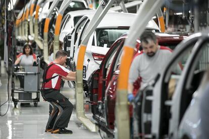 A Seat car factory.