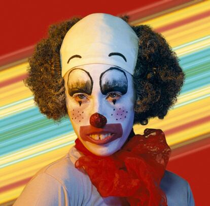 En 'Clown cycle', una serie centrada en el mundo de los payasos, Sherman comenzó a trabajar con la fotografía digital