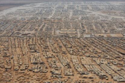 Vista aérea de Zaatari.