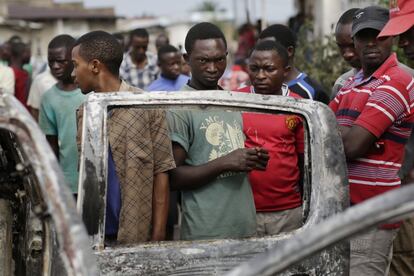 Manifestaciones callejeras contra el gobierno de Burundi en Bujumbura.