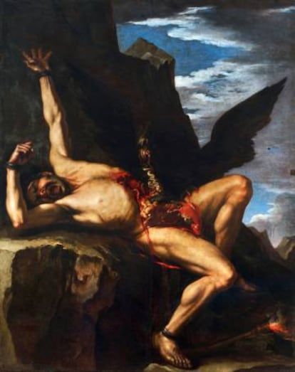 'La tortura de Prometeo', por Salvator Rosa (1646-1648).