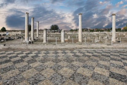 Ruinas de Pela, antigua capital del reino de Macedonia.