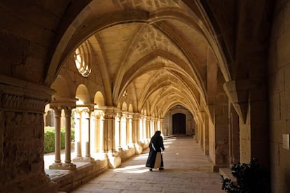 Claustro del monasterio cisterciense de Santa María de Vallbona (Lleida).