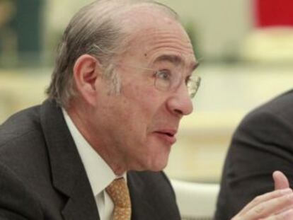 El secretario general de la OCDE, Ángel Gurría, ayer en Moscú.