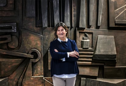 Gemma Lluch, en la facultad de Filologa de la Universidad de Valencia.