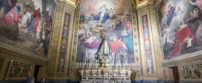 Capilla de la Purísima Concepción, en la Basílica de San Francisco el Grande de Madrid, donde la archicofradía venera a una imagen de la virgen María. 