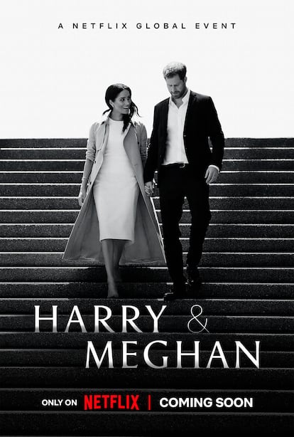 Portada promocional del documental sobre la vida del príncipe Enrique y Meghan.