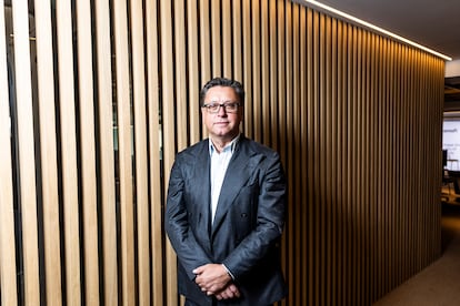 Paul Hudson, consejero delegado de Sanofi, en la sede de la empresa en Madrid. 
