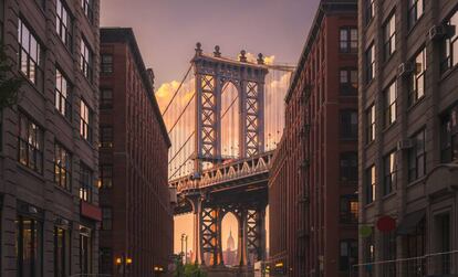 El puente de Manhattan, en Nueva York.