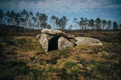 Dolmen de Arca da Piosa situado en el Concello de Zas (A Coruña).