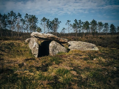 Dolmen de Arca da Piosa situado en el Concello de Zas (A Coruña).