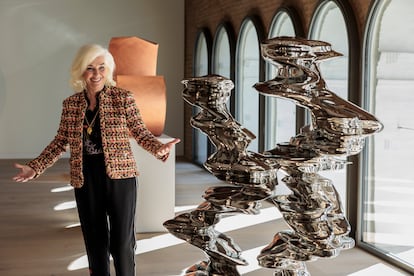 Hortensia Herrero, propietaria de Herrecha Inversiones y segunda accionista de Mercadona, durante la presentación del Centro de Arte que lleva su nombre en Valencia.