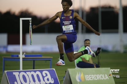 Jordan Díaz salta este sábado 17,30 en el mitin de Jaén.