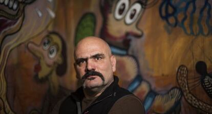 Marcel.lí Antúnez, en su actual exposición en Barcelona.