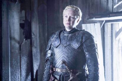 Brienne de Tarth, em uma imagem da nova temporada de 'Game of Thrones’.