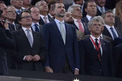 Artur Mas, Felipe VI i Villar.