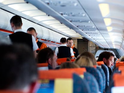 Interior de uno de los aviones de Easyjet.