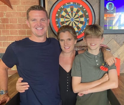 Jools Sweeney with his parents, Matthew and Ellen, in a photograph provided by the family.