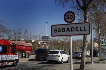 Un cartell de Sabadell. 