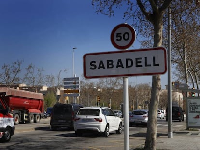 Un cartell de Sabadell. 