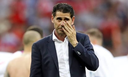 Fernando Hierro, después de la eliminación de España en el Mundial contra Rusia.