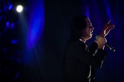 Nick Cave, durante su concierto en el Primavera Sound 2018.