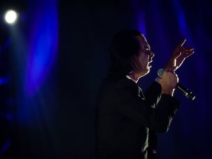 Nick Cave, durante su concierto en el Primavera Sound 2018.