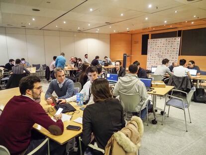 Hackaton organizado por el MIDE en colaboración con IBM, Ferrovial y Calidad Pascual