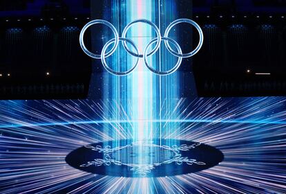 Ceremonia de apertura de los Juegos Olímpicos de invierno este viernes, en el Estadio Nacional de Pekín.
