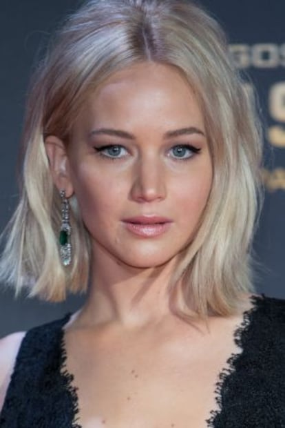 Jennifer Lawrence en la presentación de 'Los juegos del hambre' el martes, en Madrid.