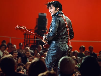 Elvis Presley on NBC's 'Comeback Special' in 1968.