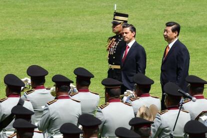 Enrique Peña Nieto y Xi Jinping, hoy en la capital mexicana.