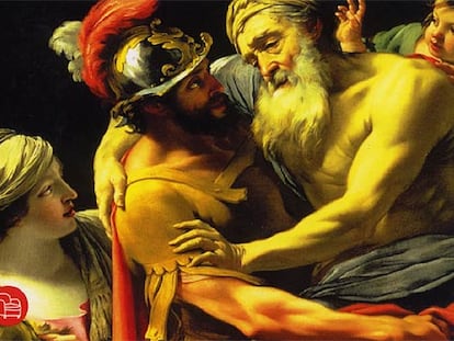 'Eneas y su padre abandonando Troya' (1635), de Simon Vouvet, el héroe que inspiró a Virgilio la 'Eneida'.