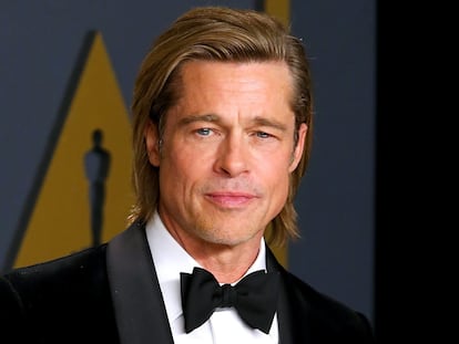 Brad Pitt en los Oscar, el 9 de febrero de 2020.