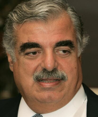 El ex primer ministro libanés asesinado en febrero 2005, Rafik Hariri
