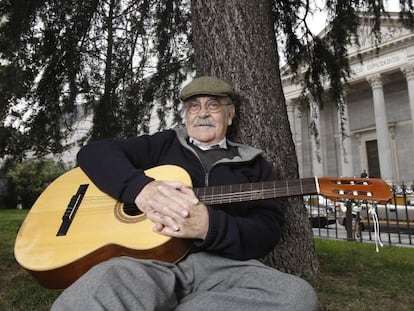 El diputado Jos&eacute; Antonio Labordeta en 2008.