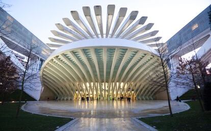 Palacio de Congresos, en Oviedo, obra del arquitecto Santiago Calatrava.
