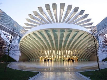 Palacio de Congresos, en Oviedo, obra del arquitecto Santiago Calatrava.