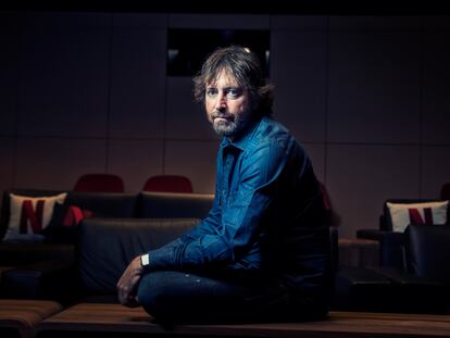 El director Daniel Sánchez Arévalo, en las oficinas de Netflix en Madrid el pasado lunes 5 de septiembre.