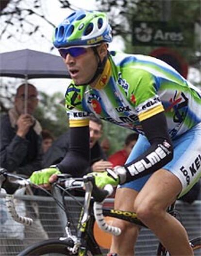 Alejandro Valverde, ayer en la escalada a Montjuïc, en la que fue octavo.